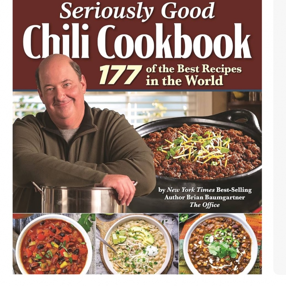 Seriously Good Chili Cookbook, New York Best Seller Brian Baumgartner, Spiral
